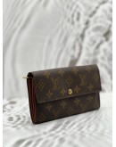 (LIKE NEW) LOUIS VUITTON SARAH WALLET IN BROWN MONOGRAM CANVAS