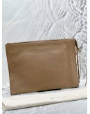 (LIKE NEW) BALENCIAGA EDGE CLUTCH IN BEIGE LEATHER