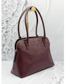 KATE SPADE GREENE STREET MARIELLA SHOULDER BAG IN BURGUNDY LEATHER 