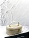 (LIKE NEW) YSL SAINT LAURENT GABY VANITY MINI BAG IN OFF WHITE LAMBSKIN LEATHER -FULL SET-