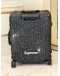 (LIKE NEW) SUPREME X RIMOWA CABIN PLUS LUGGAGE IN BLACK WITH WHITE ALUMINUM