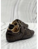 LOUIS VUITTON KIDS GLOBE TROTTER SNEAKERS SIZE 26 IN BROWN MONOGRAM CANVAS WITH LEATHER