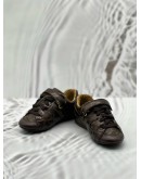 LOUIS VUITTON KIDS GLOBE TROTTER SNEAKERS SIZE 26 IN BROWN MONOGRAM CANVAS WITH LEATHER