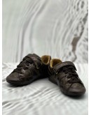 LOUIS VUITTON KIDS GLOBE TROTTER SNEAKERS SIZE 26 IN BROWN MONOGRAM CANVAS WITH LEATHER