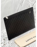 (LIKE NEW) LOUIS VUITTON DISCOVERY POCHETTE IN BLACK DAMIER INFINI LEATHER 