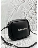 (LIKE NEW) BALENCIAGA EVERYDAY CAMERA BAG IN BLACK LEATHER