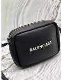 (LIKE NEW) BALENCIAGA EVERYDAY CAMERA BAG IN BLACK LEATHER