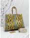 AIGNER TOP HANDLE BAG IN MULTICOLOR PYTHON PRINT LEATHER   