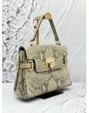 MICHAEL KORS TOTE BAG IN BEIGE SNAKESKIN PRINT LEATHER 
