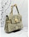 MICHAEL KORS TOTE BAG IN BEIGE SNAKESKIN PRINT LEATHER 