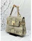 MICHAEL KORS TOTE BAG IN BEIGE SNAKESKIN PRINT LEATHER 