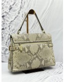 MICHAEL KORS TOTE BAG IN BEIGE SNAKESKIN PRINT LEATHER 
