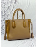 LONGCHAMP PENELOPE FANTASY TOTE BAG IN BROWN LEATHER 