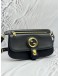 GUCCI INTERLOCKING G BELT BAG IN BLACK LEATHER