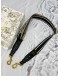 (UNUSED) 2026 CHRISTIAN DIOR ADJUSTABLE STRAP WITH RING IN BLUE CHRISTIAN DIOR PARIS EMBROIDERY