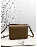 (LIKE NEW) 2016 HERMES CONSTANCE 18 CROSSBODY BAG IN FAUVE EPSOM LEATHER 