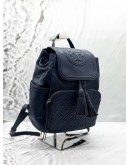 TORY BURCH FLEMING BACKPACK IN DARK BLUE LEATHER  