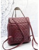 CHANEL URBAN SPIRIT BACKPACK IN BURGUNDY LAMBSKIN LEATHER