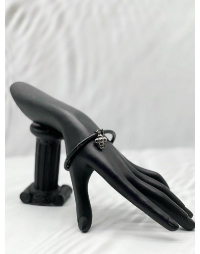 (RAYA PROMO) LOUIS VUITTON HANG IT BRACELET IN BLACK MONOGRAM ECLIPSE CANVAS