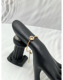 (RAYA PROMO) SWAROVSKI PENDANT CLEAR CRYSTAL BRACELET IN YELLOW GOLD PLATED