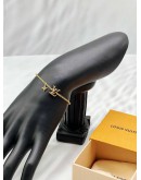 (RAYA PROMO) (LIKE NEW) LOUIS VUITTON ICONIC BRACELET IN GOLD METAL -FULL SET- 