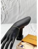(RAYA PROMO) (LIKE NEW) LOUIS VUITTON ECLIPSE BRACELET SIZE S IN GOLD METAL -FULL SET- 