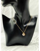 (RAYA PROMO) SWAROVSKI PENDANT CLEAR CRYSTAL NECKLACE IN YELLOW GOLD PLATED