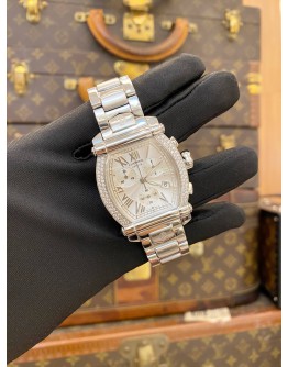 (LIKE NEW) 2020 CHARRIOL COLVMBVS CHRONOGRAPH DIAMOND REF 060T2 WHITE DIAL 35MM QUARTZ WATCH