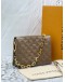 (RAYA PROMO) (LIKE NEW) MICROCHIP LOUIS VUITTON COUSSIN MM IN TAUPE MONOGRAM EMBOSSED PUFFY LAMBSKIN LEATHER -FULL SET-