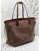 (RAYA PROMO) (LIKE NEW) LOUIS VUITTON NEVERFULL MM IN BROWN DAMIER EBENE CANVAS 