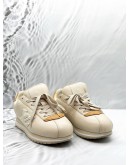 (RAYA PROMO) LOUIS VUITTON LV BUTTERSOFT SNEAKERS SIZE 6 IN BEIGE -FULL SET- 