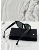 (RAYA PROMO) (LIKE NEW) CHANEL CC HEART SQUARE SUNGLASSES IN BLACK