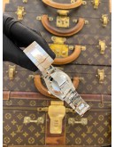 (UNUSED) 2023 ROLEX DATEJUST 36 HALF 18K 750 ROSE GOLD REF 126231 SILVER PALM DIAL 36MM AUTOMATIC WATCH -FULL SET-