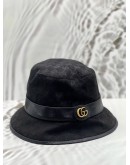 (RAYA PROMO) GUCCI BUCKET HAT SIZE L IN BLACK GG CANVAS