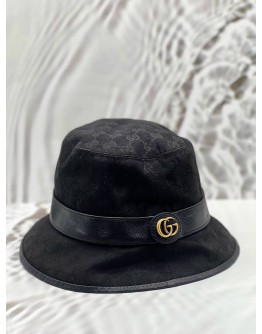 (RAYA PROMO) GUCCI BUCKET HAT SIZE L IN BLACK GG CANVAS