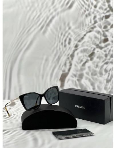 (RAYA PROMO) (LIKE NEW) PRADA POLARISED SUNGLASSES IN BLACK -FULL SET- 