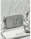 (RAYA PROMO) MARC JACOBS THE SNAPSHOT CAMERA CROSSBODY BAG IN SILVER LEATHER