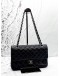 CHANEL MEDIUM CLASSIC DOUBLE FLAP BAG IN BLACK CAVIAR LEATHER