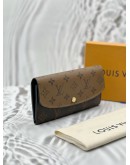 (RAYA PROMO) MICROCHIP LOUIS VUITTON EMILIE WALLET IN BROWN MONOGRAM REVERSE CANVAS -FULL SET-