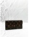 LOUIS VUITTON EMILIE WALLET IN BROWN MONOGRAM CANVAS 