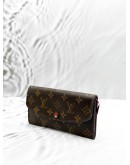 LOUIS VUITTON EMILIE WALLET IN BROWN MONOGRAM CANVAS 