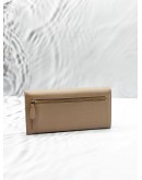 PRADA LONG FLAP WALLET IN BEIGE SAFFIANO LEATHER