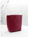 CELINE SMALL SANGLE BUCKET BAG IN RUBY RED LEATHER