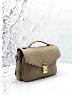 (RAYA PROMO) LOUIS VUITTON POCHETTE METIS IN BEIGE MONOGRAM EMPREINTE LEATHER