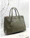 PRADA GALLERIA LARGE DOUBLE ZIP TOTE BAG IN ARMY GREEN SAFFIANO LEATHER