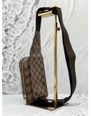 (LIKE NEW) LOUIS VUITTON GERONIMOS CROSSBODY BAG IN BROWN DAMIER EBENE CANVAS