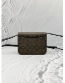 COACH BRYNN CROSSBODY BAG IN BROWN CC SIGNATURE CANVAS WITH BLACK LEATHER 