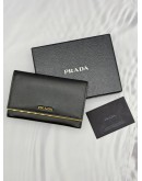 (RAYA PROMO) PRADA CARD CASE WALLET IN BLACK SAFFIANO LEATHER