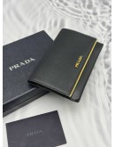 (RAYA PROMO) PRADA CARD CASE WALLET IN BLACK SAFFIANO LEATHER
