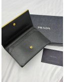(RAYA PROMO) PRADA CARD CASE WALLET IN BLACK SAFFIANO LEATHER